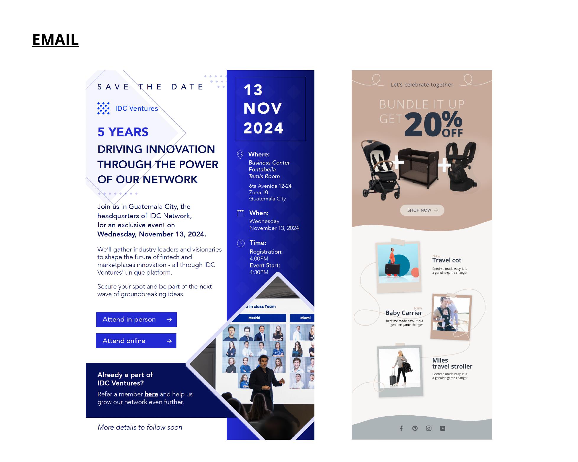 Responsive email and eCommerce campaign design examples