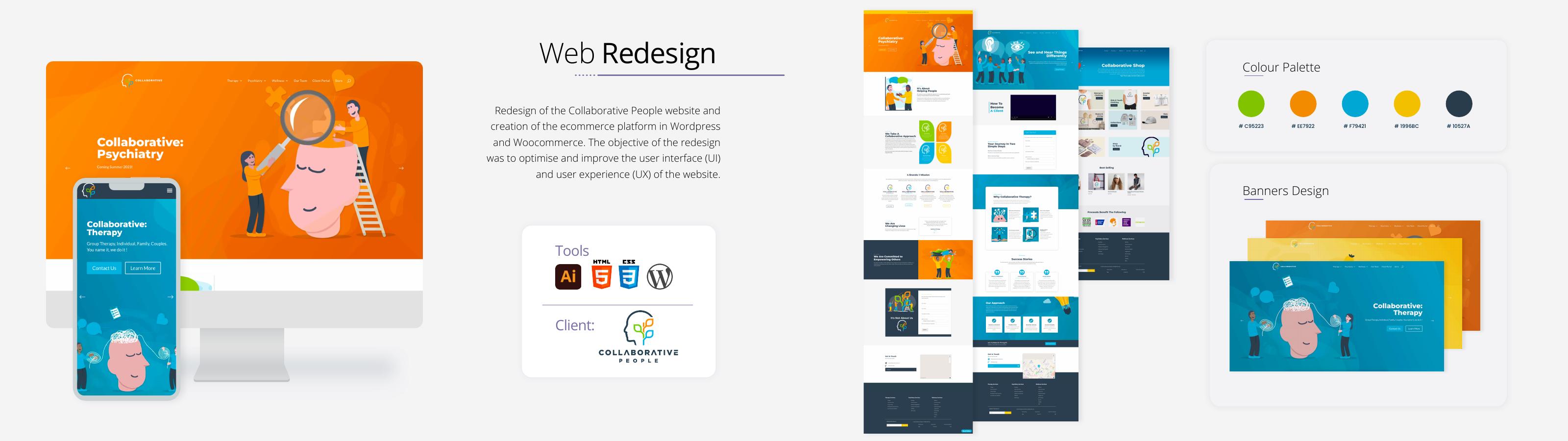 Collaborative People responsive WordPress and WooCommerce website